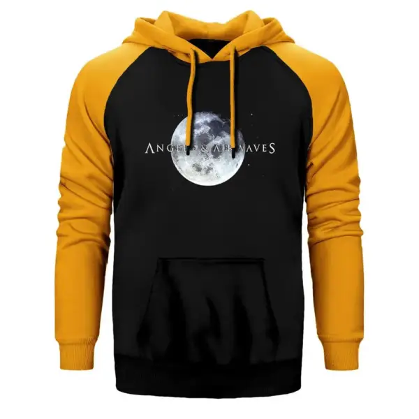 Angels and Airwaves Moon Raglan Sleeve Yellow Sweatshirt