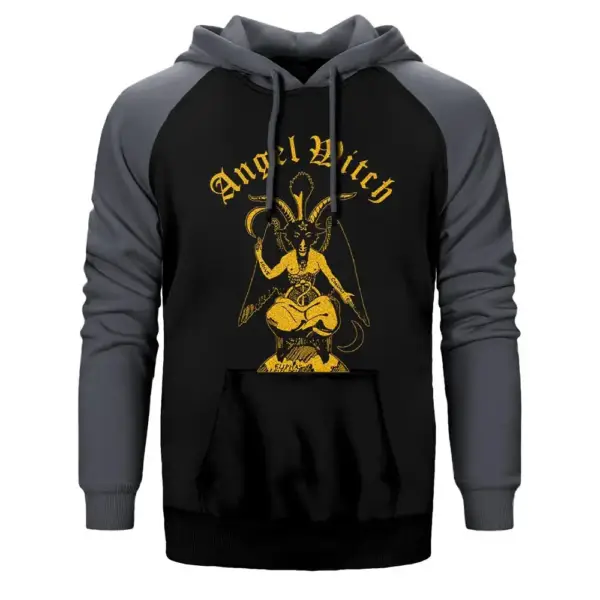 Angelwitch Satan Raglan Sleeve Grey Sweatshirt