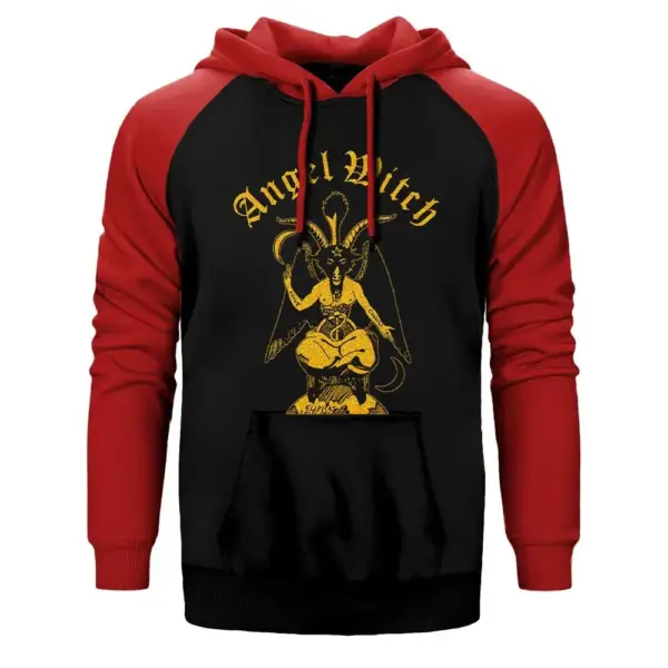 Angelwitch Satan Raglan Sleeve Red Sweatshirt