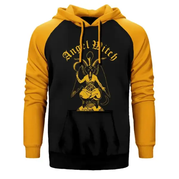 Angelwitch Satan Raglan Sleeve Yellow Sweatshirt