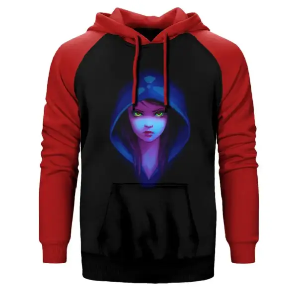 Anime Chemical Girl Raglan Sleeve Red Sweatshirt