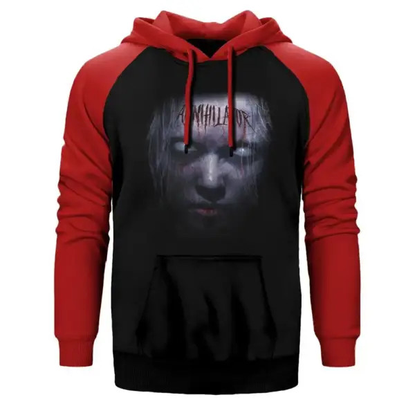 Annihilator Raglan Sleeve Red Sweatshirt