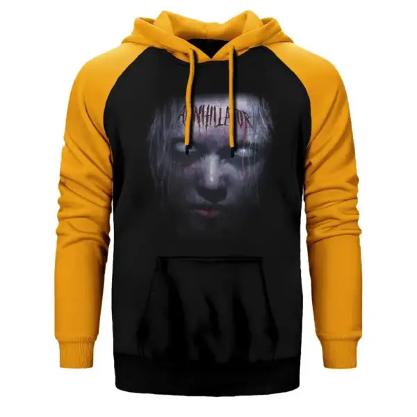 Annihilator Raglan Sleeve Yellow Sweatshirt