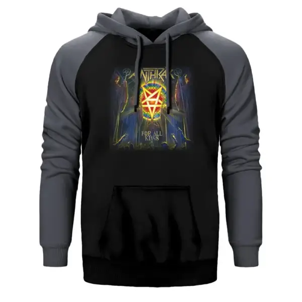 Anthrax Raglan Sleeve Grey Sweatshirt