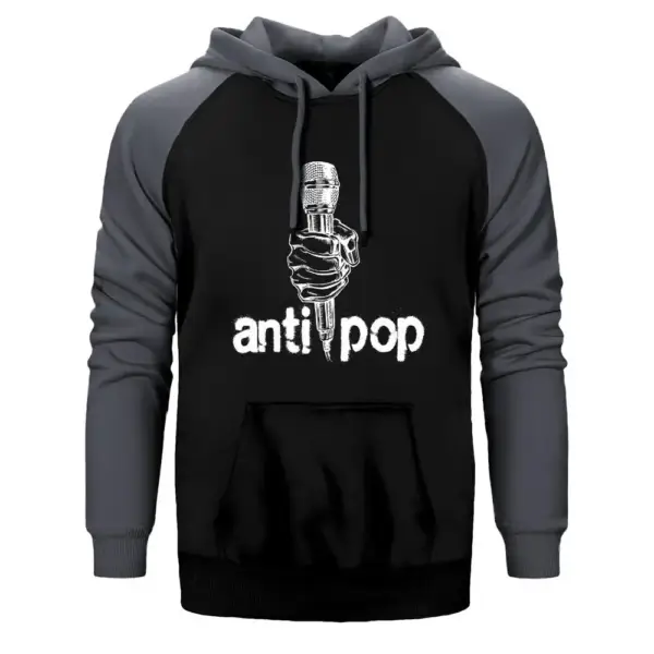 Antipop Raglan Sleeve Grey Sweatshirt