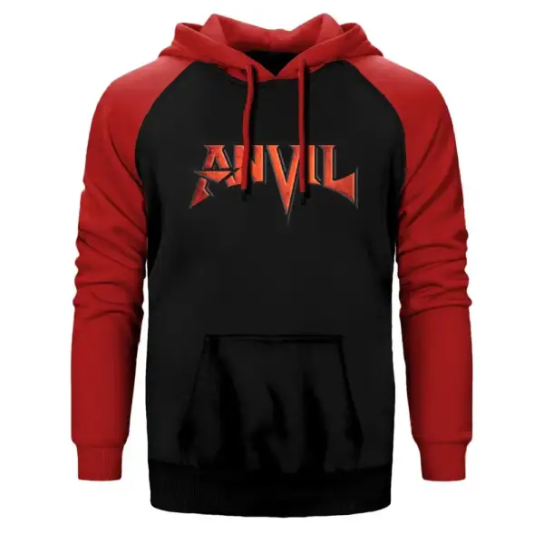 Anvil Band Raglan Sleeve Red Sweatshirt