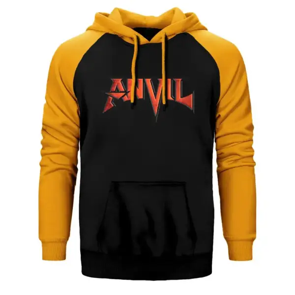 Anvil Band Raglan Sleeve Yellow Sweatshirt
