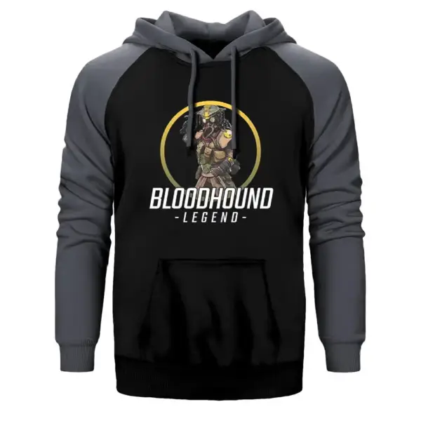 Apex Legends Bloodhound Raglan Sleeve Grey Sweatshirt