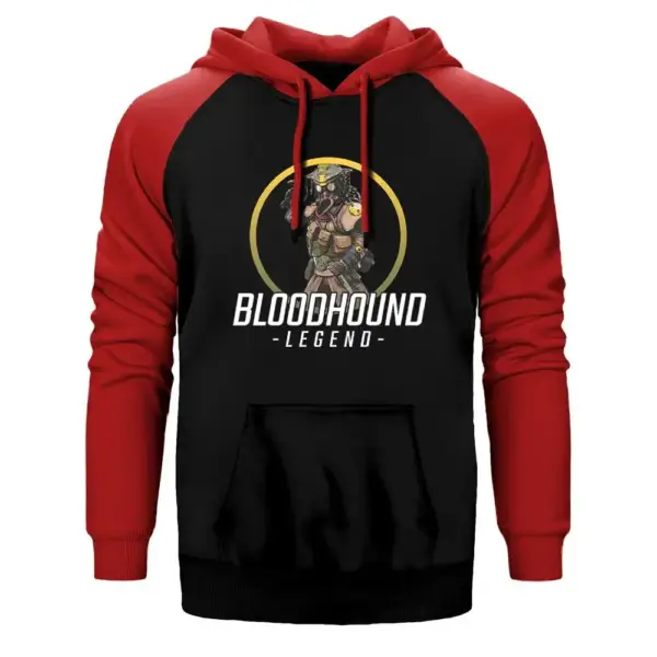 Apex Legends Bloodhound Raglan Sleeve Red Sweatshirt