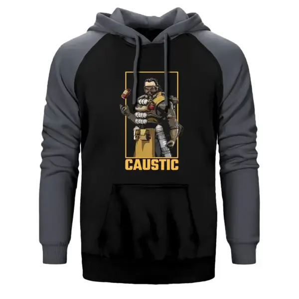 Apex Legends Caustic Raglan Sleeve Grey Sweatshirt