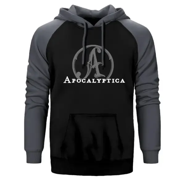 Apocalyptica Logo Raglan Sleeve Grey Sweatshirt