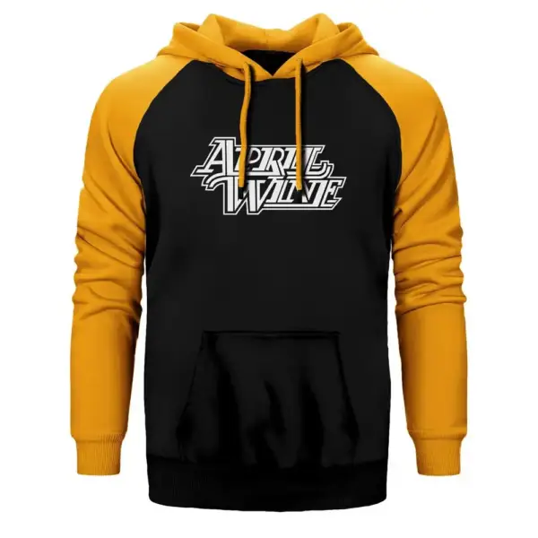 April Wine Raglan Sleeve Yellow Sweatshirt