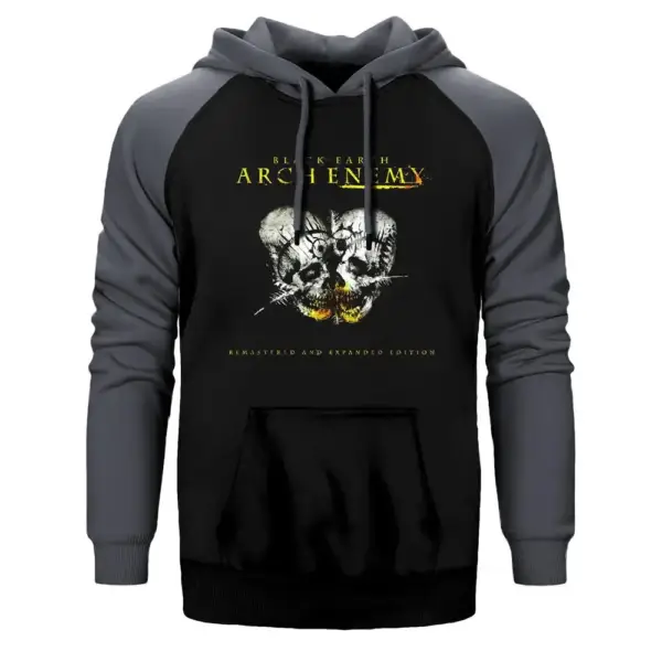 Arch Enemy Black Earth Raglan Sleeve Grey Sweatshirt