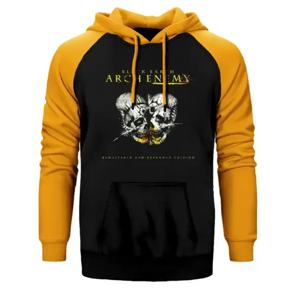 Arch Enemy Black Earth Raglan Sleeve Yellow Sweatshirt