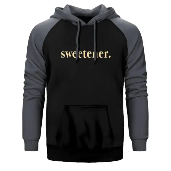 Ariana Grande Sweetener  Double Color Raglan Sleeve  Grey Hoodie Sweatshirt