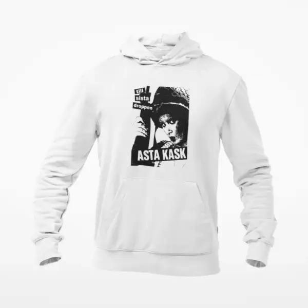 Asta Kask Hoodie, Asta Kask Till Sista Droppen White Hoodie