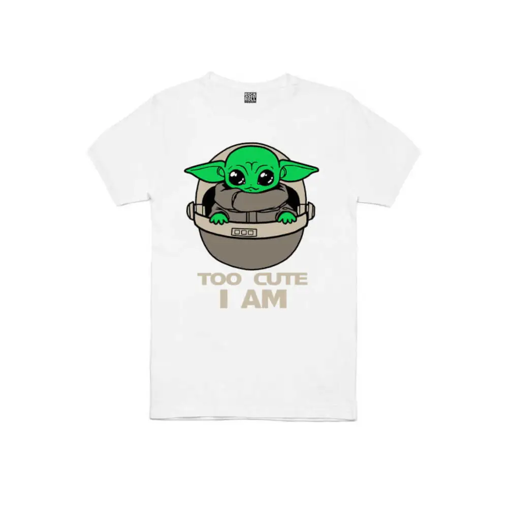 Baby Yoda Short Sleeve Men's White  T-shirt