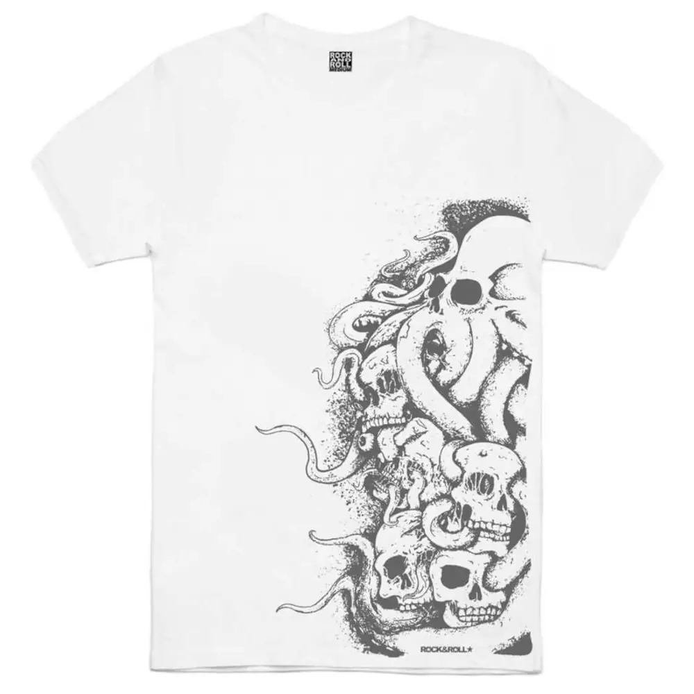 Big Octopus Short Sleeve Men's White T-shirt