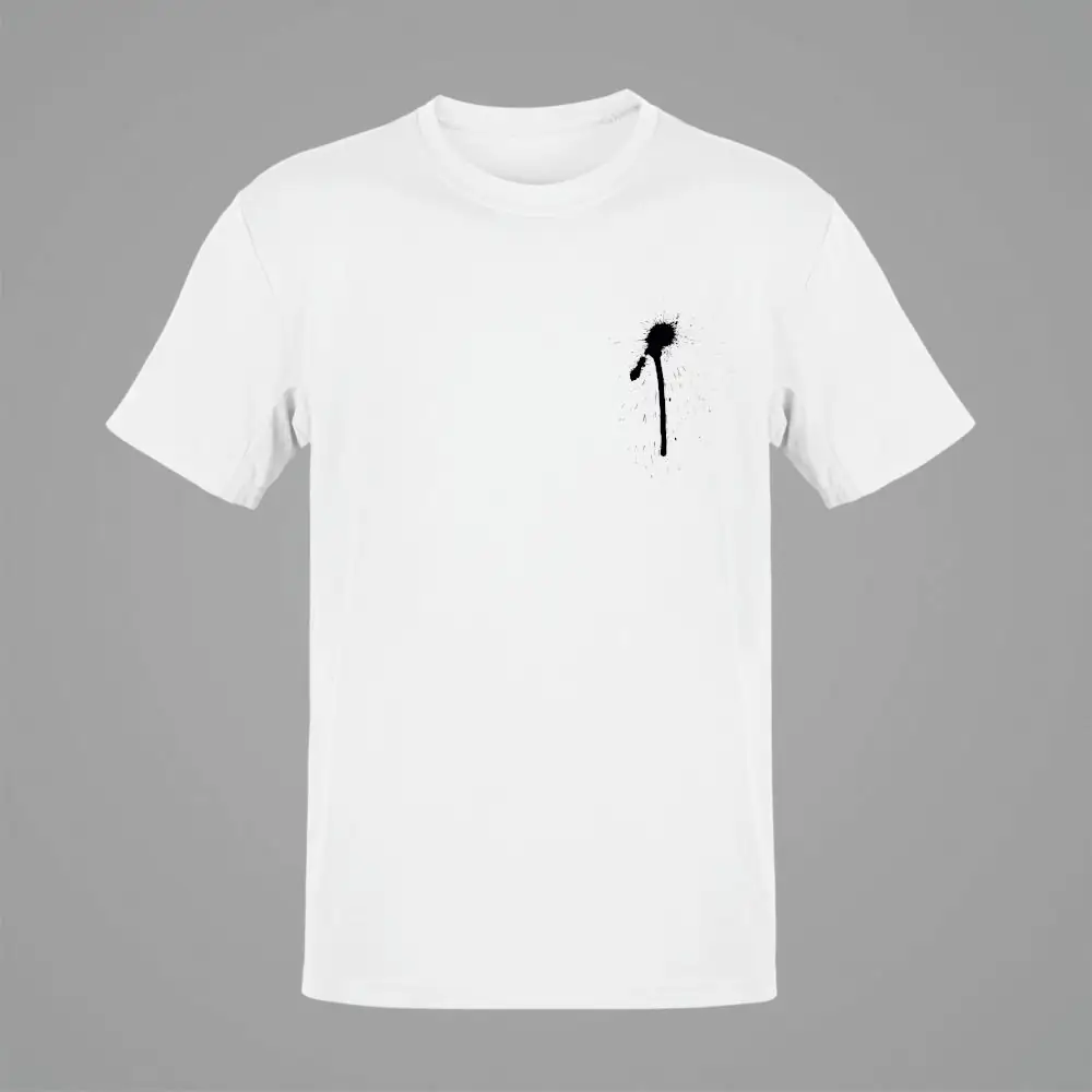 Black Leak White T-Shirt