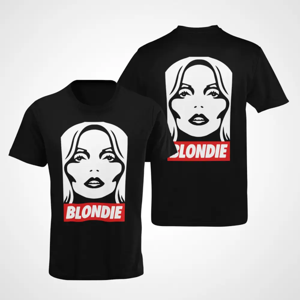 Blondie T-Shirt, Blondie Debbie Harris Black T-shirt