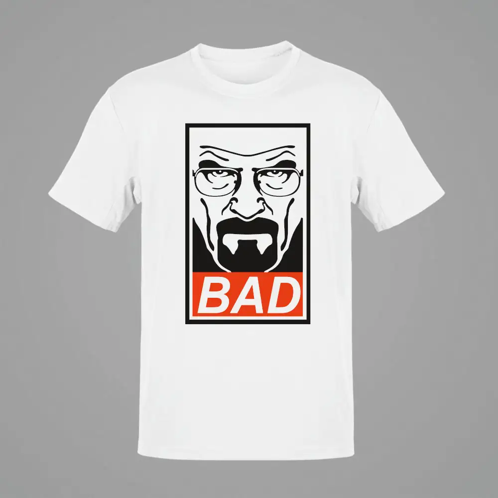 Breaking Bad Heisenberg BAD White T-Shirt