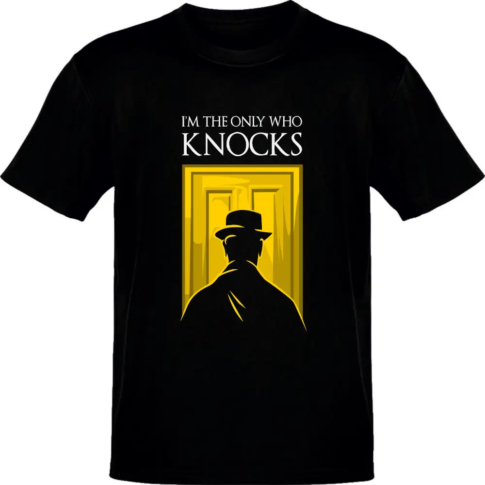 Breaking Bad Heisenberg I am The Only Who Knocks Black T-Shirt