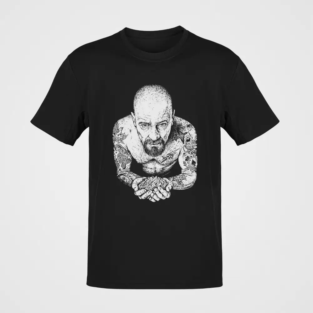 Breaking Bad Heisenberg with Tatoo Black T-Shirt