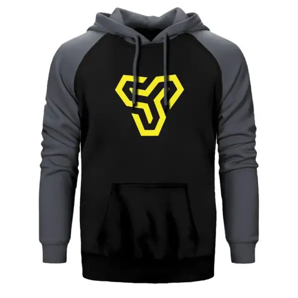 CSGO Space Soldiers Hoodie, Double Color Raglan Sleeve Grey Sweatshirt