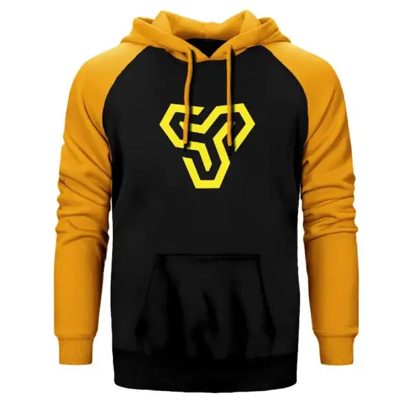 CSGO Space Soldiers Hoodie, Double Color Raglan Sleeve Yellow  Sweatshirt