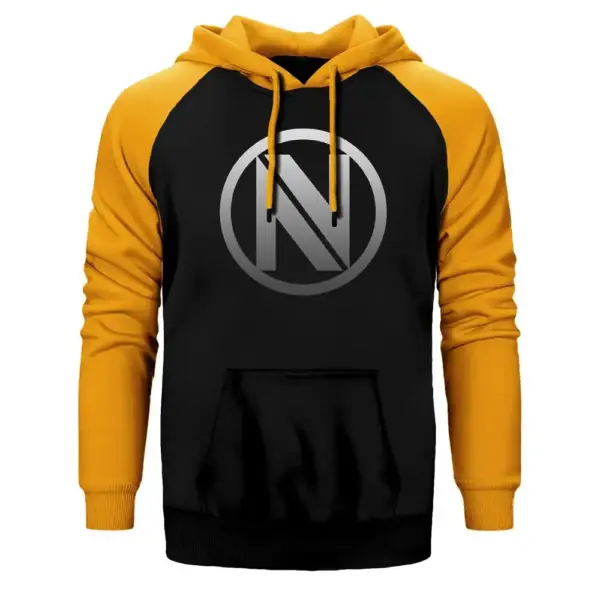 CSGO Team Envyus Hoodie, Double Color Raglan Sleeve Yellow Sweatshirt