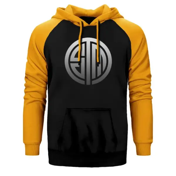 CSGO Team Solomid Hoodie, Double Color Raglan Sleeve Yellow Sweatshirt