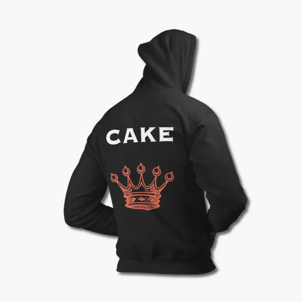 Cake Hoodie, Cake Fashion Nugget Black Hoodie - Image 2