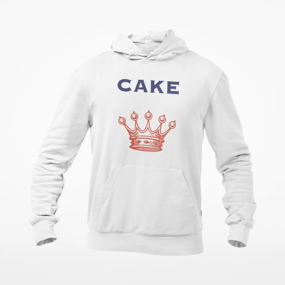 Cake Hoodie, Cake Fashion Nugget White Hoodie