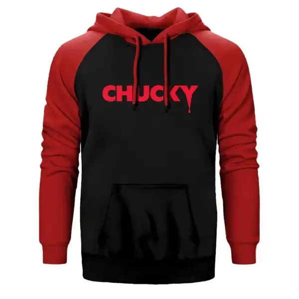 Cleveland Cavaliers Logo Hoodie, Double Color Raglan Sleeve Red  Sweatshirt