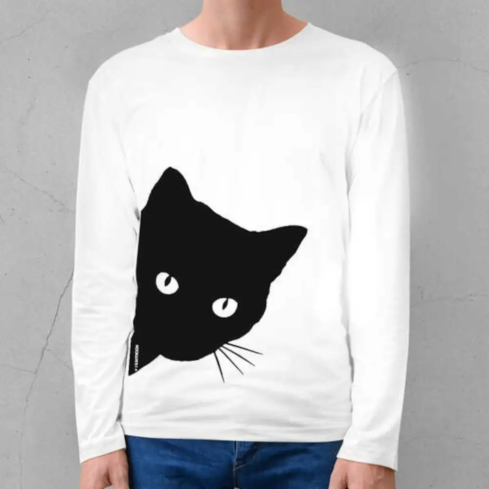 Curious Short Sleeve Men's White T-shirt