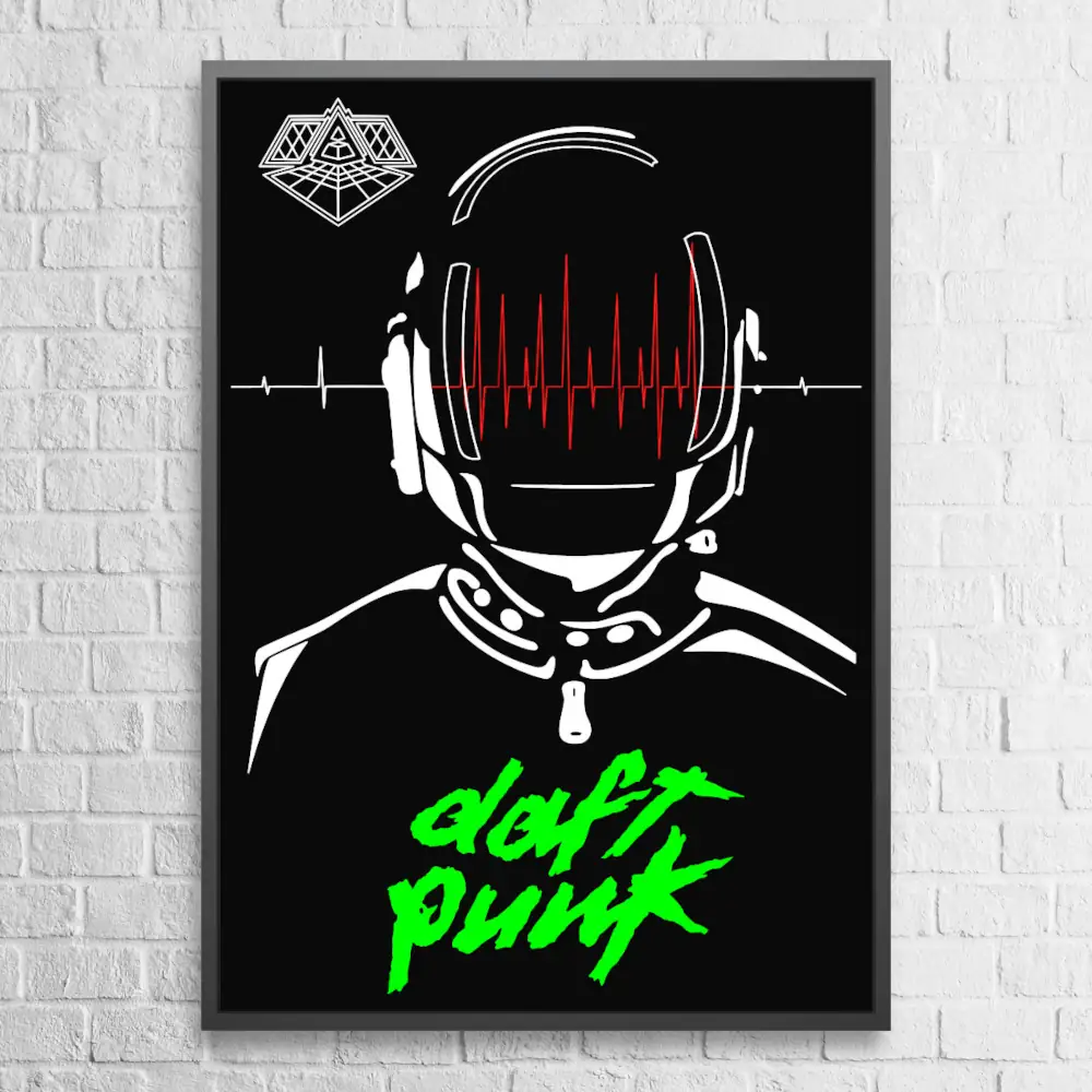 Daft Punk Poster, Daft Punk Artwork Wall Art Poster