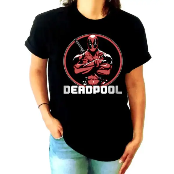 Deadpool Women's Short Sleeve Black T-Shirt