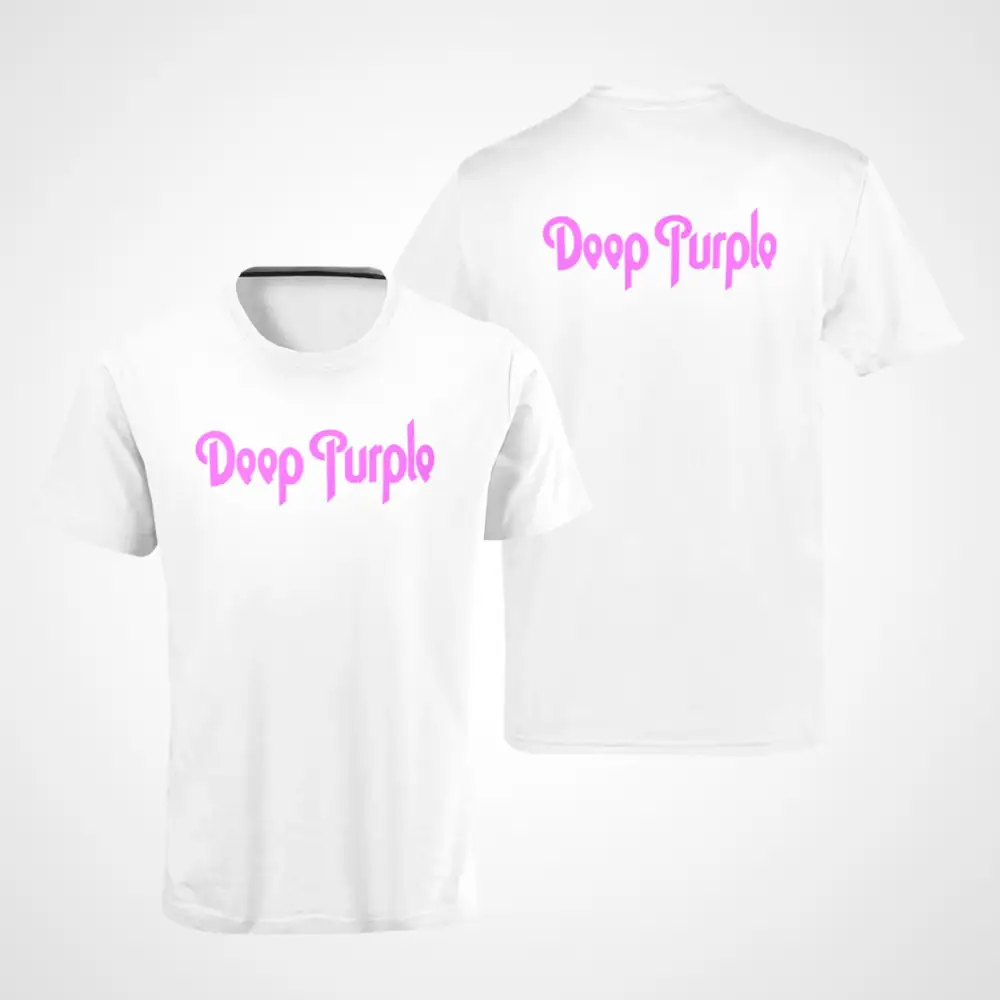 Deep Purple T-Shirt, Deep Purple Logo White T-Shirt