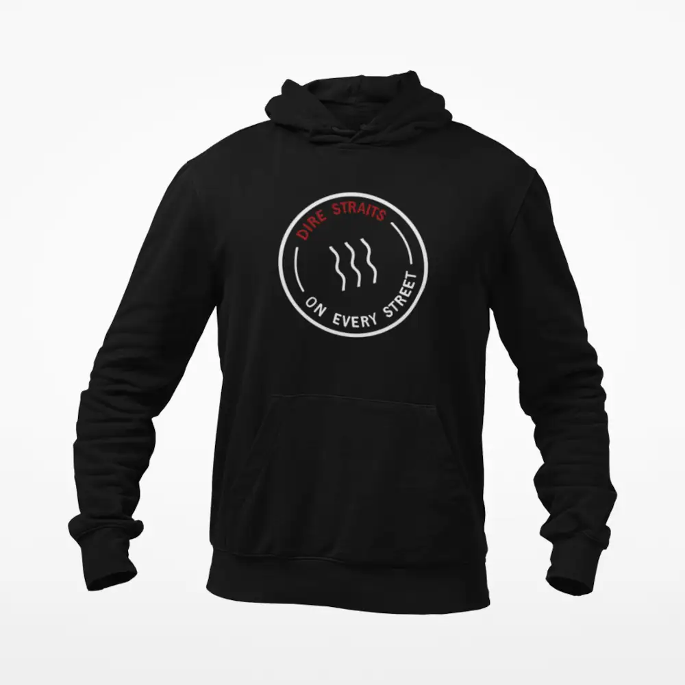 Dire Straits Hoodie, Dire Straits on Every Street Black Hoodie
