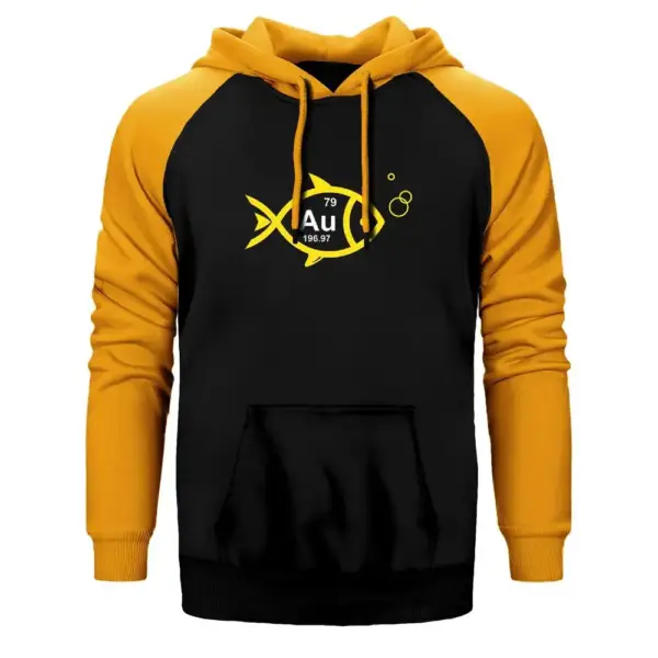 Gold Fish Raglan Sleeve Yellow Sweatshirt
