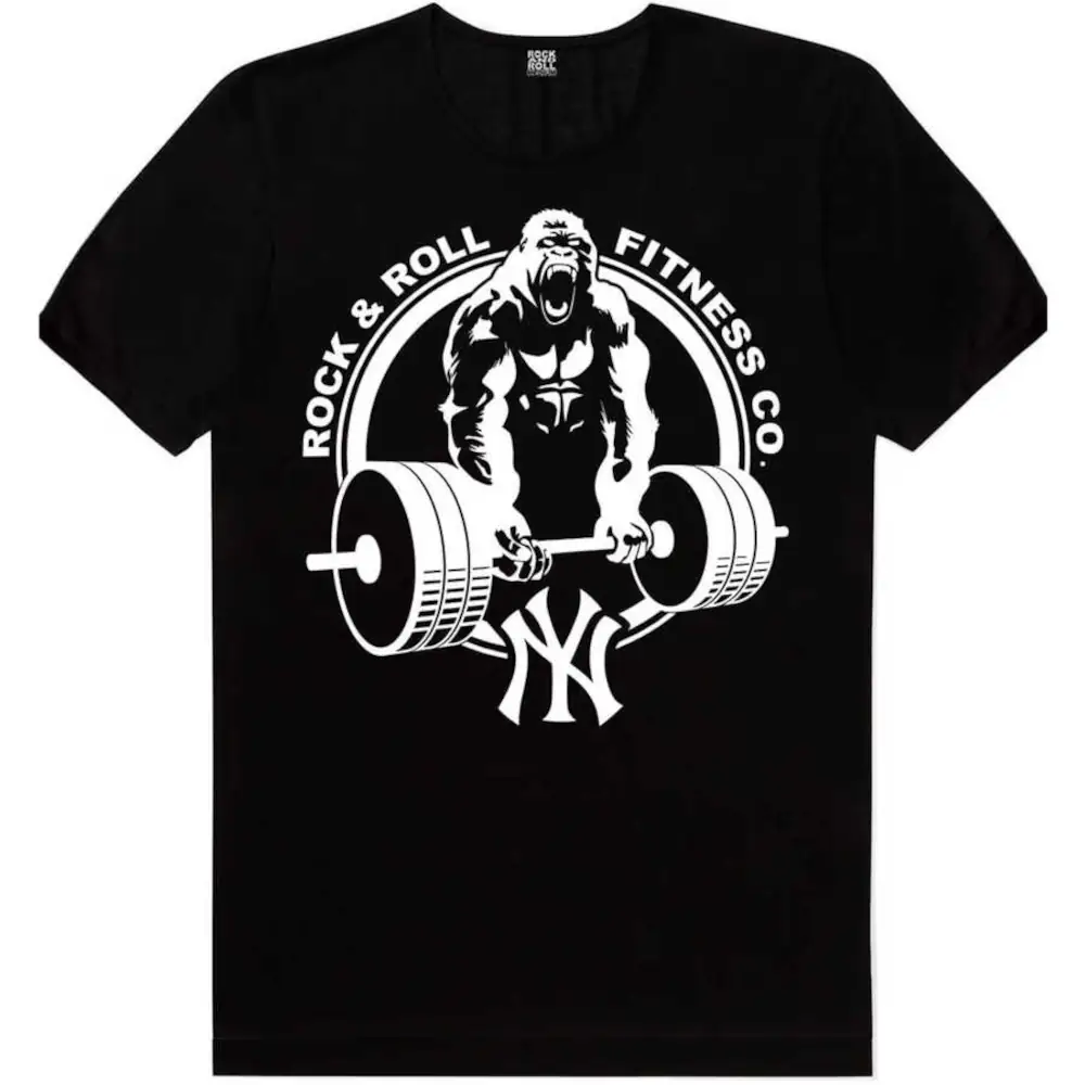 Gorilla Gym Men's Short Sleeve Black T-Shirt