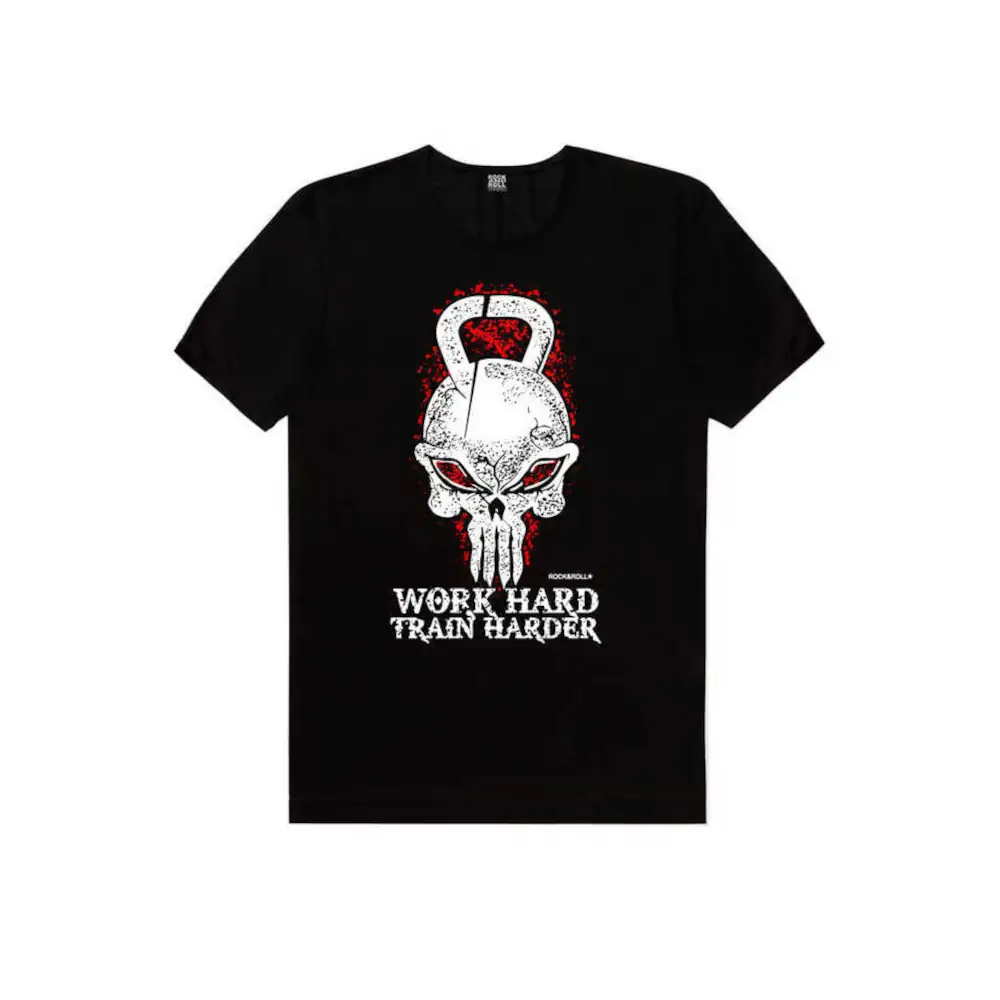 Handled Skull Short Sleeve Men's Black T-shirt