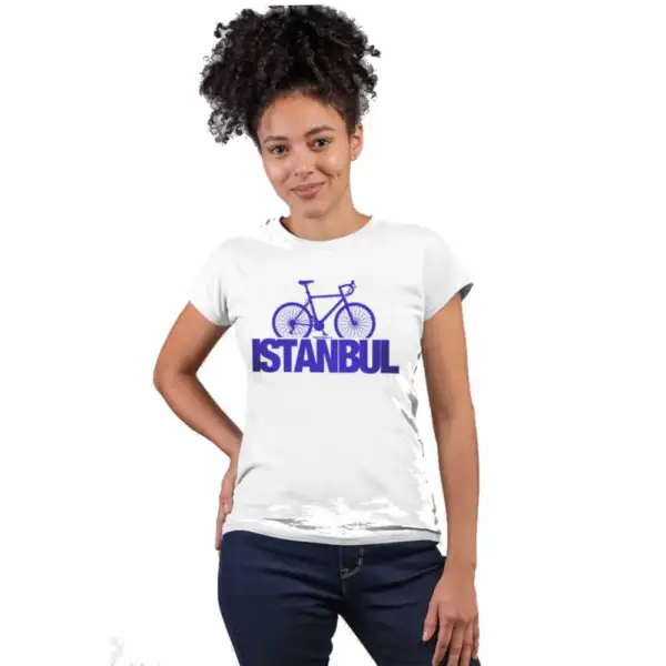 Istanbul Cycling Short Sleeve Women's White T-shirt