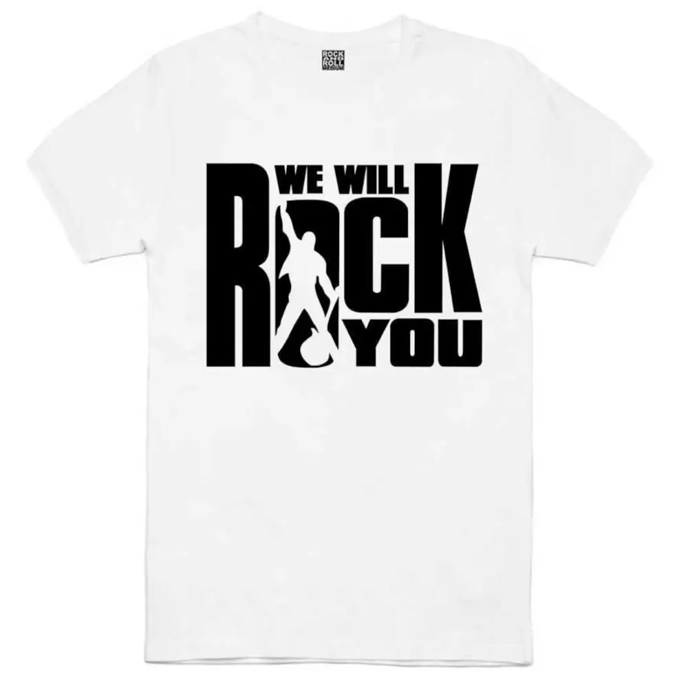 Just Rock You Short Sleeve Men's White T-shirt