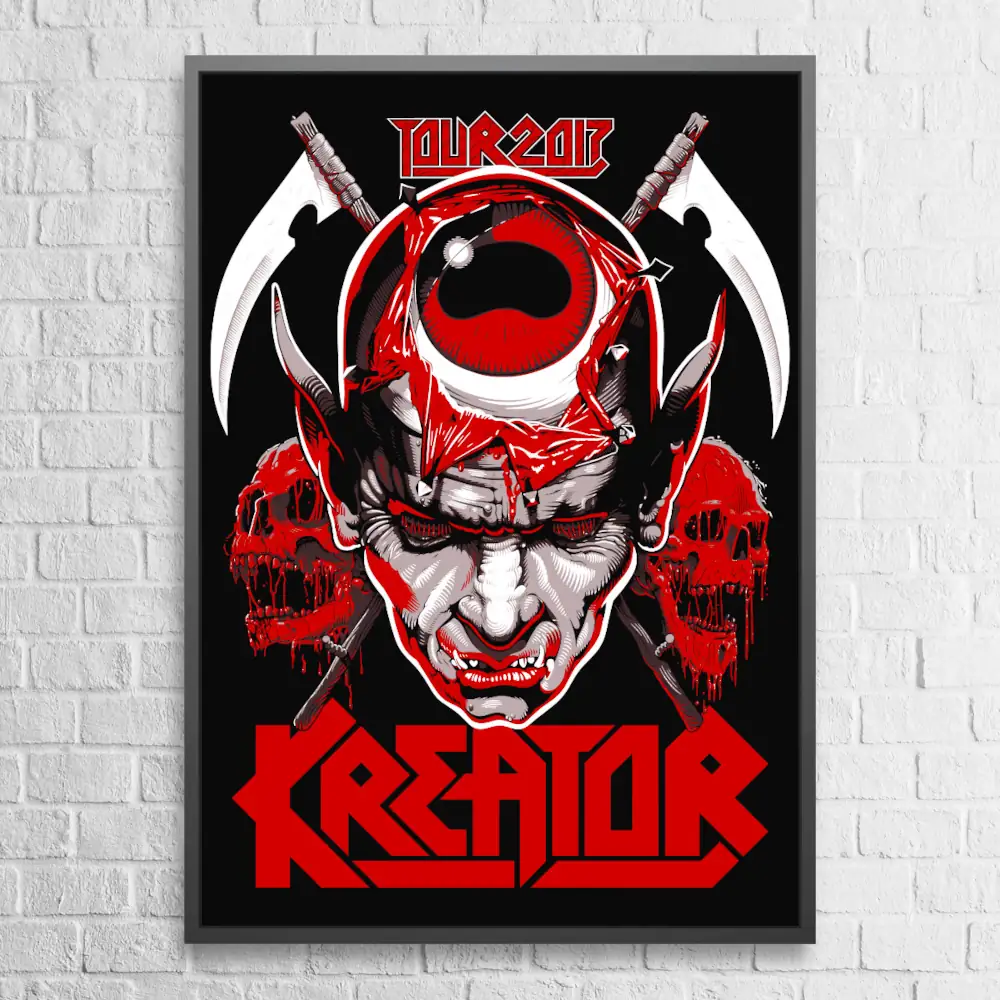 Kreator Poster, Kreator Tour 2017 Wall Art Poster