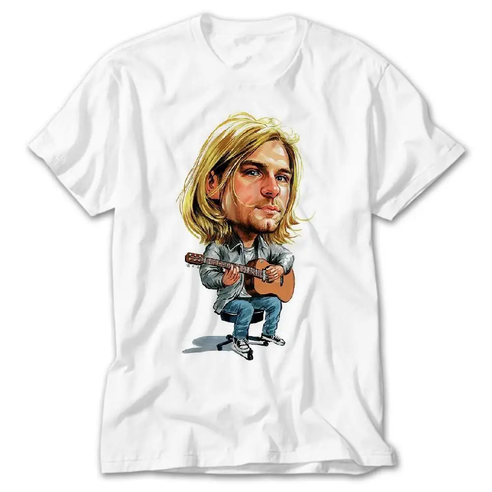 Kurt Cobain Cartoon T-Shirt