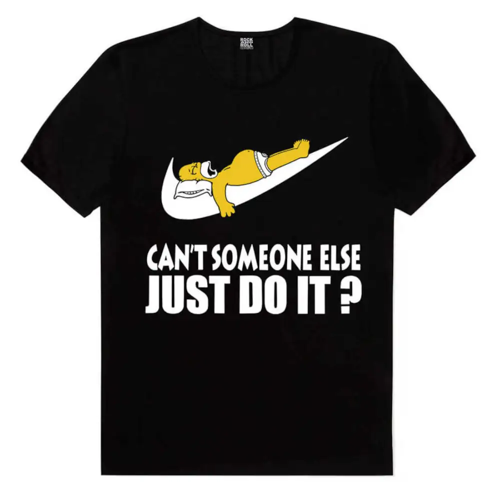 Lazy Dad Short Sleeve Men's Black T-shirt