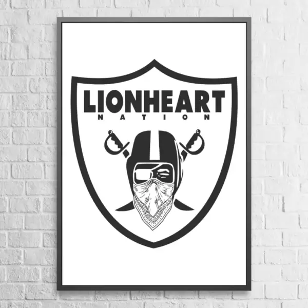 Lionheart Nation Poster, Lionheart Nation Artwork Wall Poster