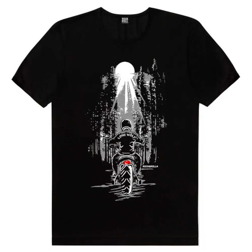 Lonely Cowboy Short Sleeve Men's Black T-shirt