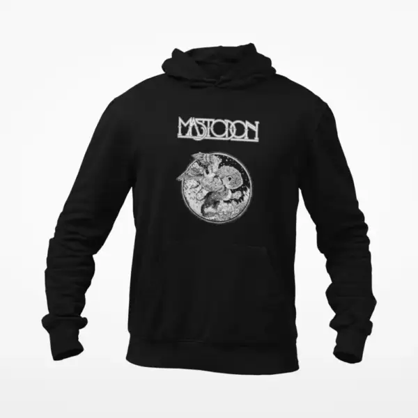Mastodon Hoodie, Mastodon Artwork Black Hoodie, Progressive Metal Merchandise